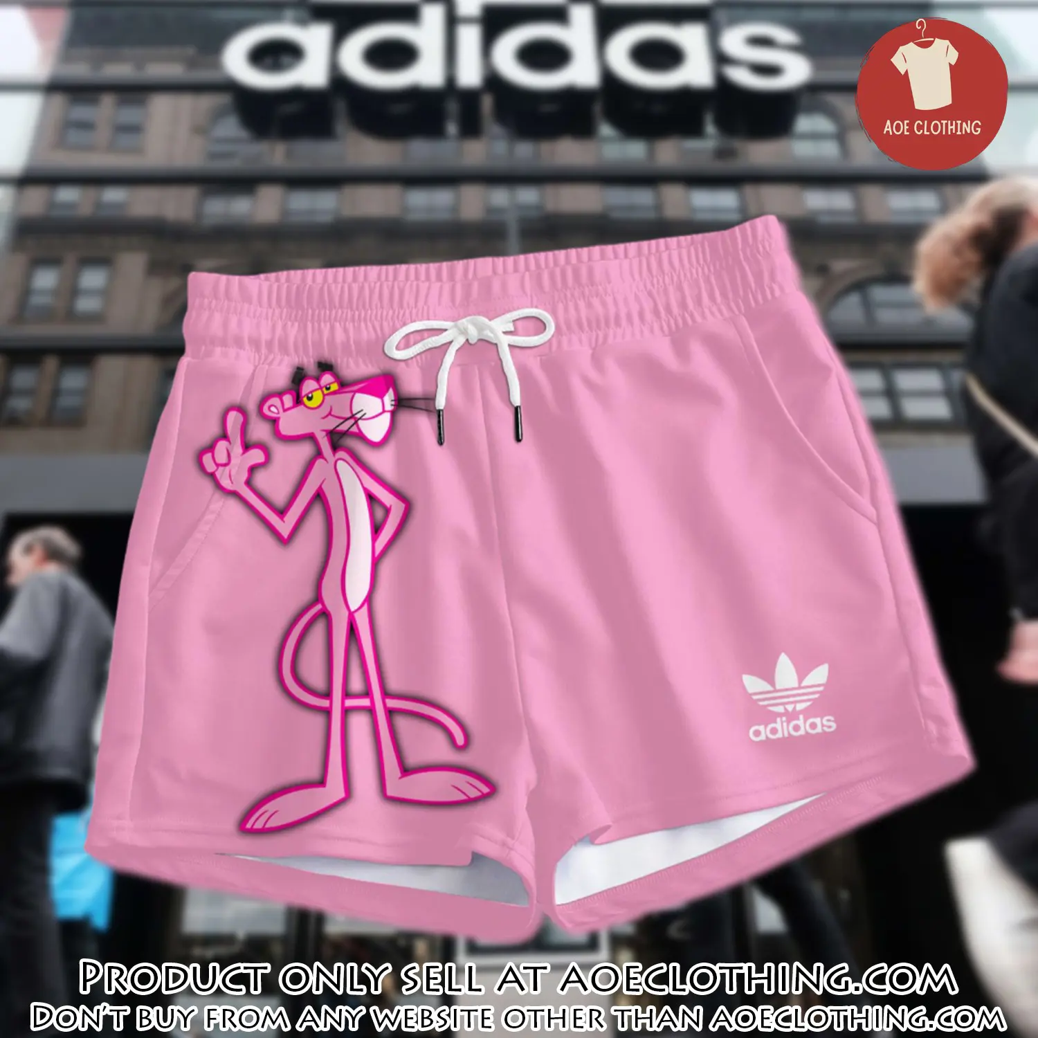 Premium pink panther in adidas women shorts lady beach shorts wms1070 aoe2612485